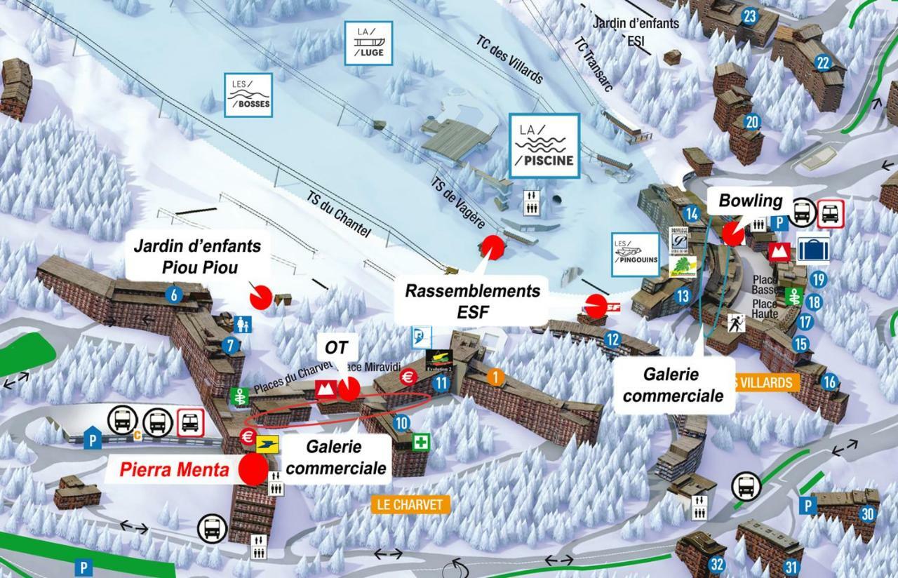 Апартаменти Arc 1800 Pierra Menta Les Arcs  Екстер'єр фото